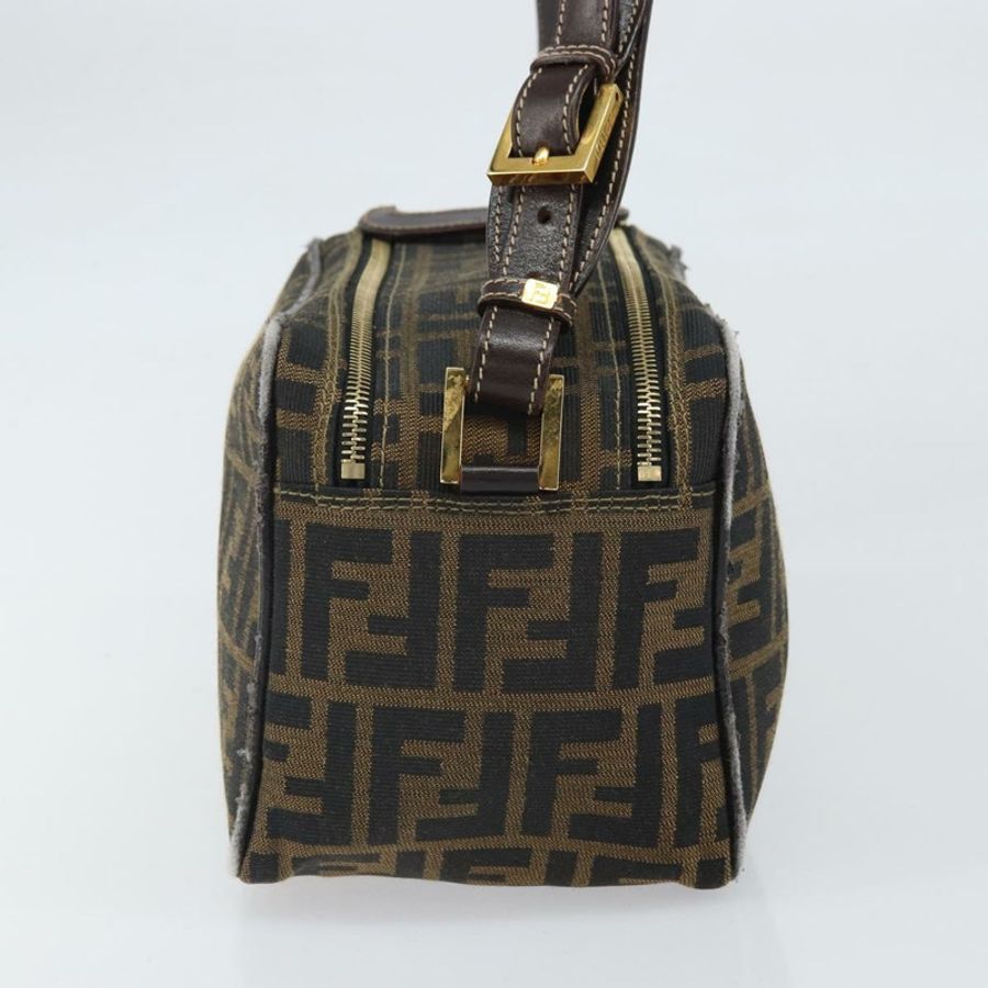 【日本直送】FENDI Zucca帆布單肩包 黑色 棕色 正品 171985-2