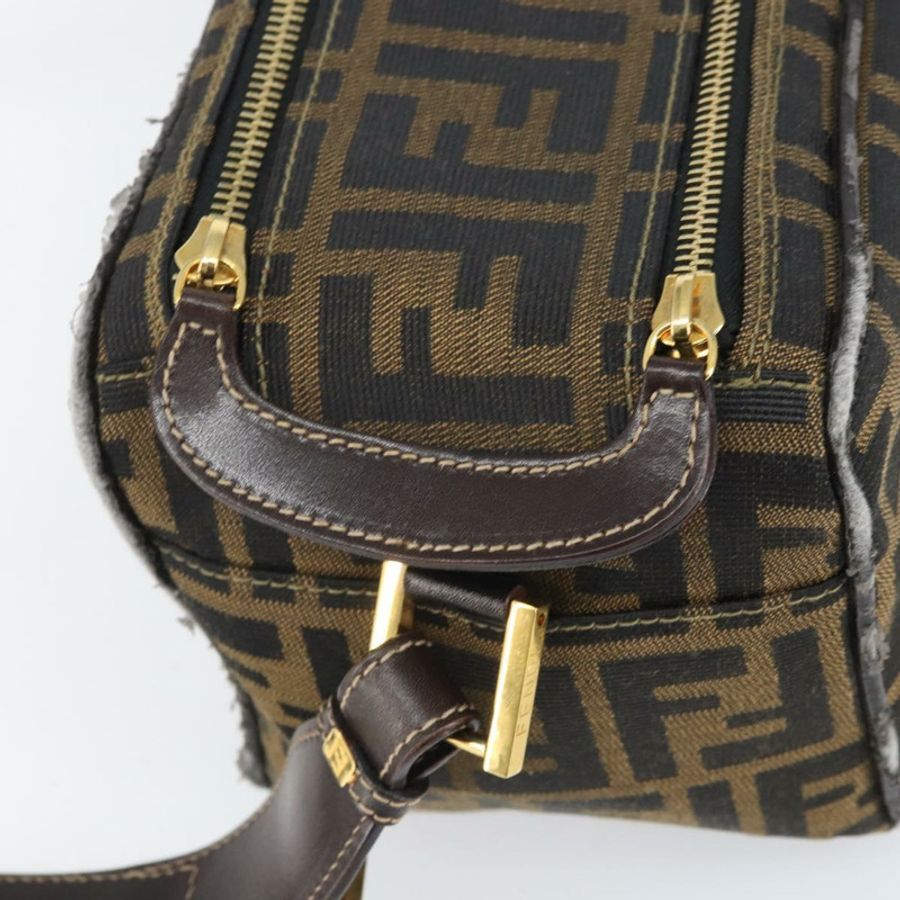 【日本直送】FENDI Zucca帆布單肩包 黑色 棕色 正品 171985-8