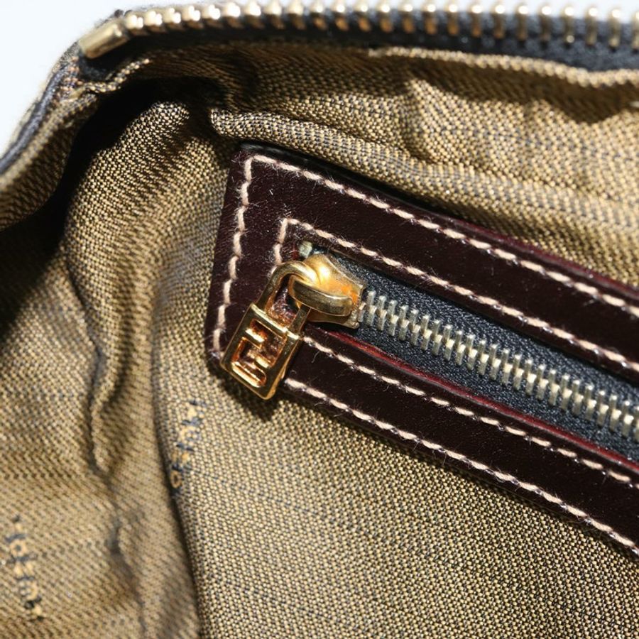 【日本直送】FENDI Zucca帆布單肩包 黑色 棕色 正品 171985-21