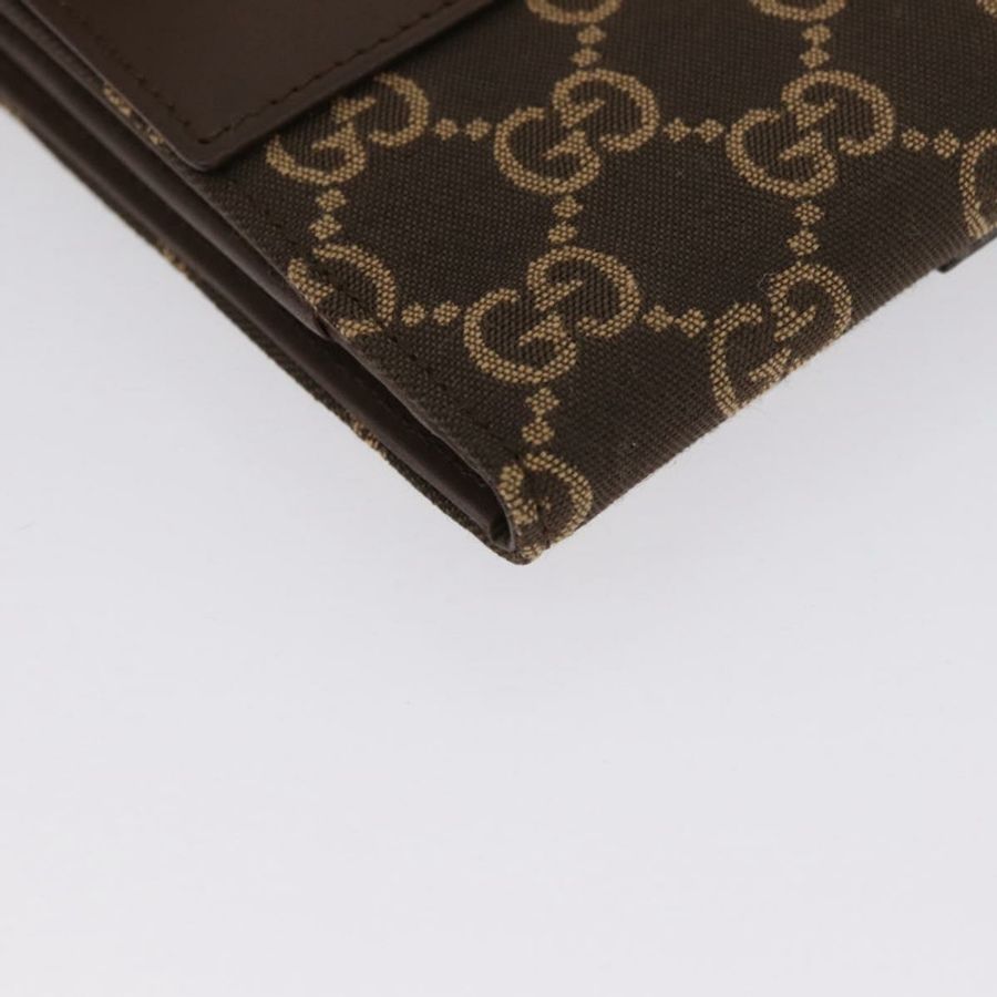 【日本直送】GUCCI GG帆布Jackie錢包 棕色 銀色 035 2773 2131 Auth am10798V-14