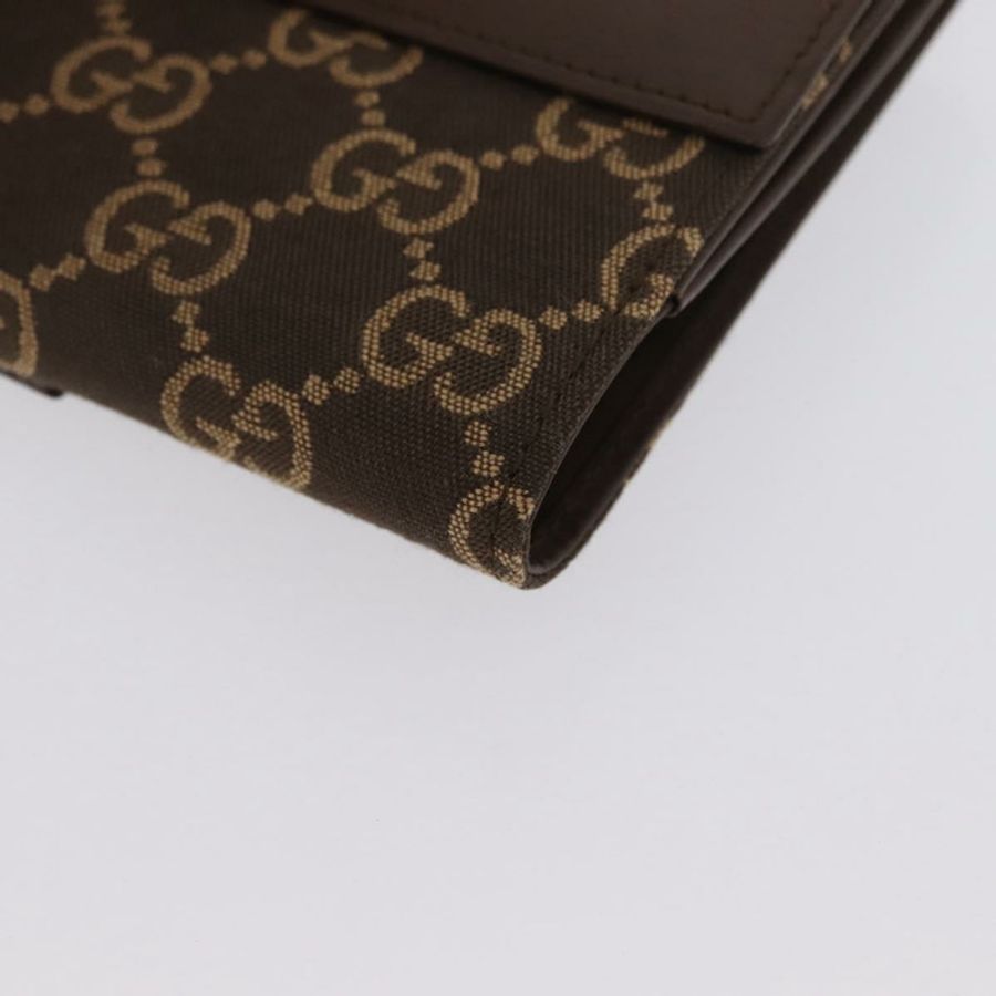 【日本直送】GUCCI GG帆布Jackie錢包 棕色 銀色 035 2773 2131 Auth am10798V-15
