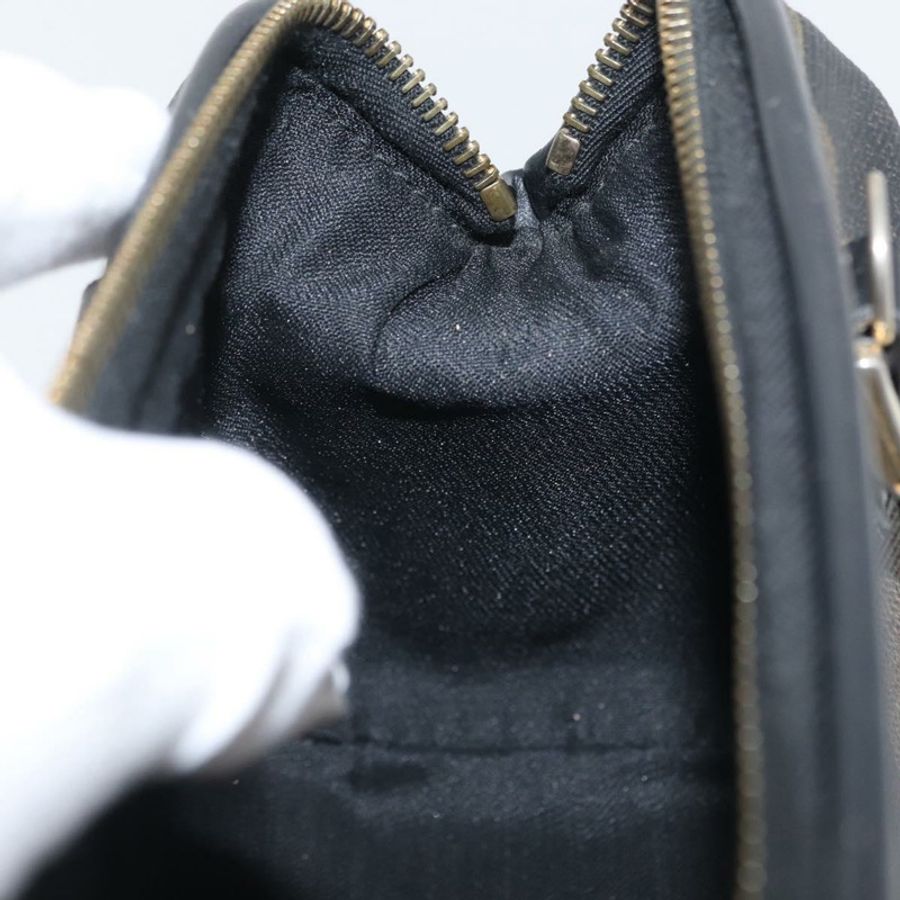 【日本直送】FENDI 胡桃色帆布迷你手提包 PVC 棕色黑色 正品 am10793V-17