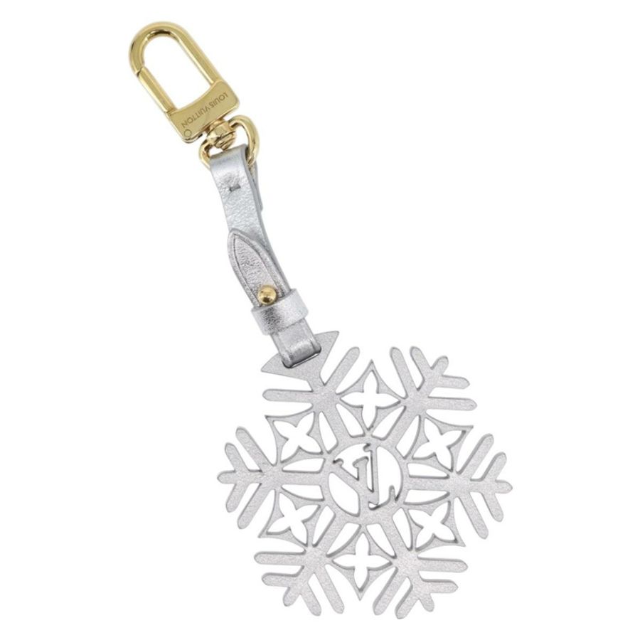 【日本直送】路易威登雪花吊飾 皮革 銀色 M79293 LV 正品 168249M-0