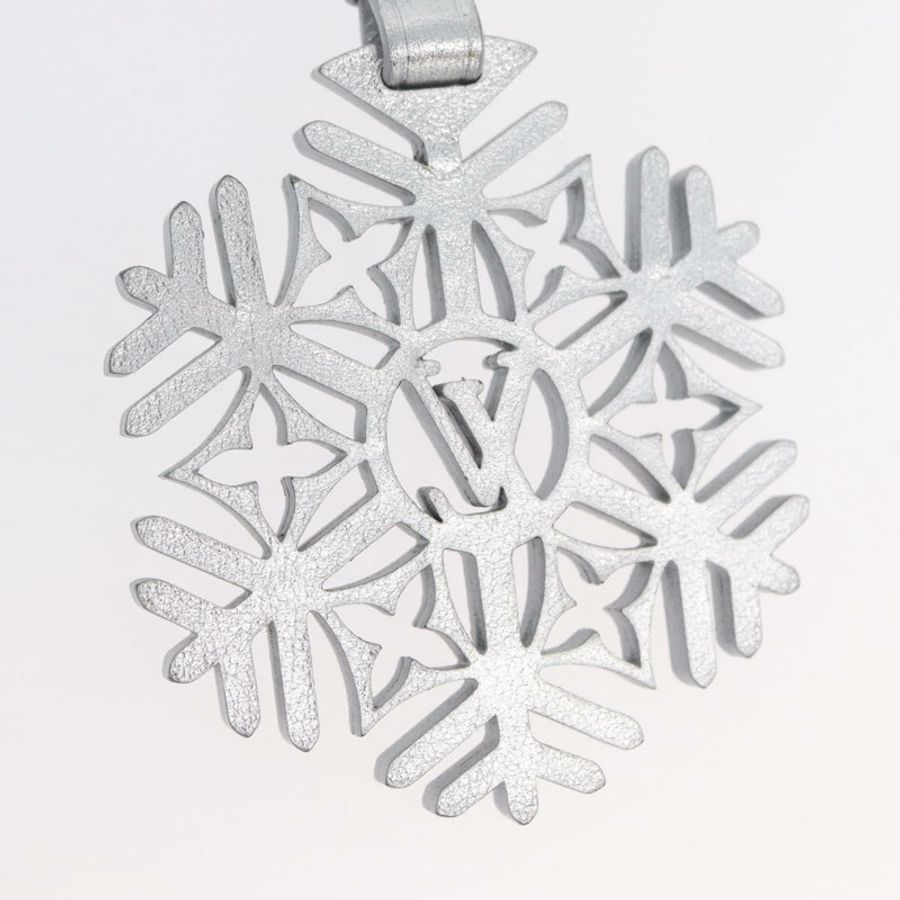 【日本直送】路易威登雪花吊飾 皮革 銀色 M79293 LV 正品 168249M-6