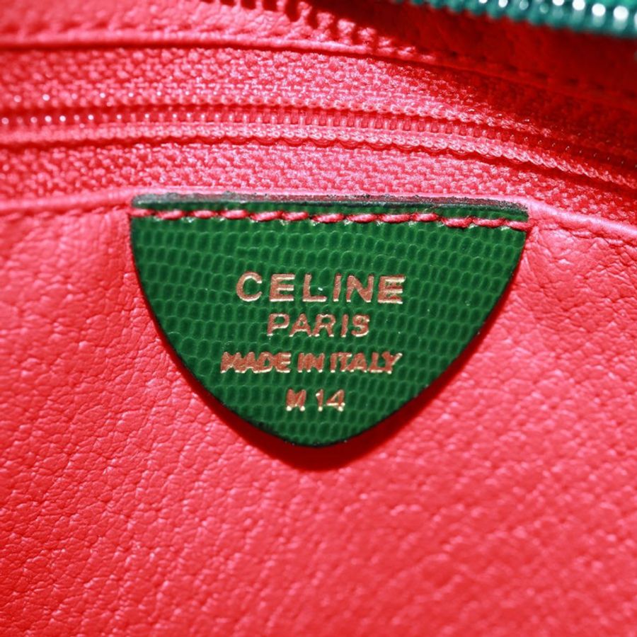 【日本直送】CELINE 圓背包,皮革,綠/金,正品編號 170954A-11