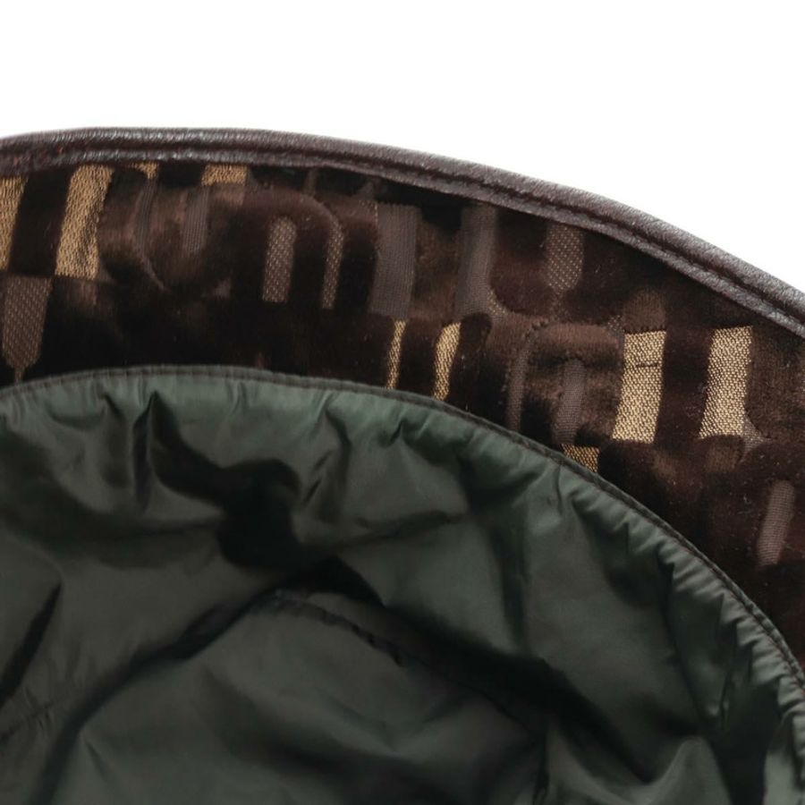 【日本直送】Miu Miu 天鵝絨漁夫帽 M 棕色 Auth 158573M-13