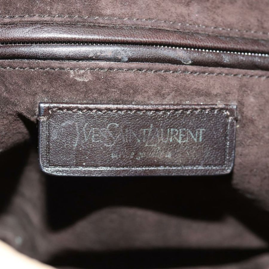 【日本直送】SAINT LAURENT 皮革肩背包 米色 金色 正品 172811V-16