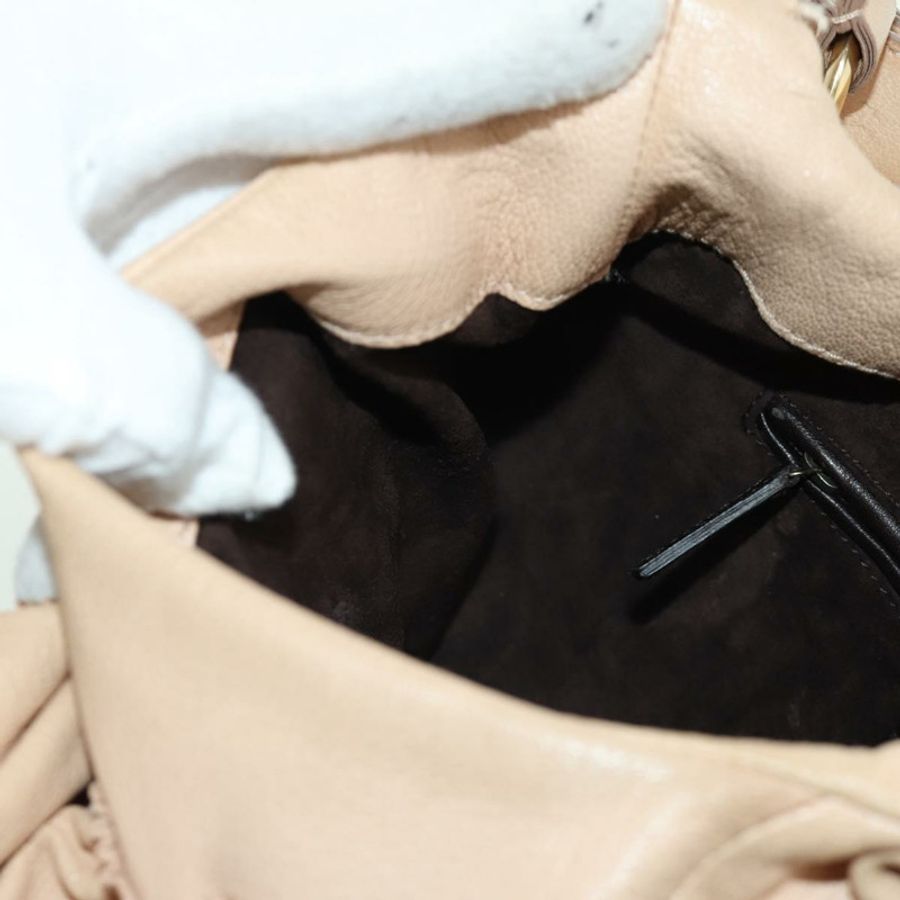 【日本直送】SAINT LAURENT 皮革肩背包 米色 金色 正品 172811V-18