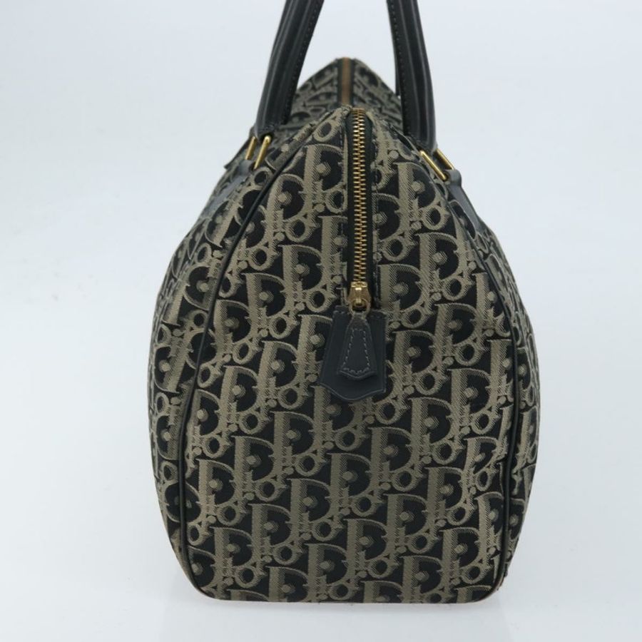 【日本直送】Christian Dior Trotter帆布波士頓包 尼龍 黑色 金色 正品 172840-2