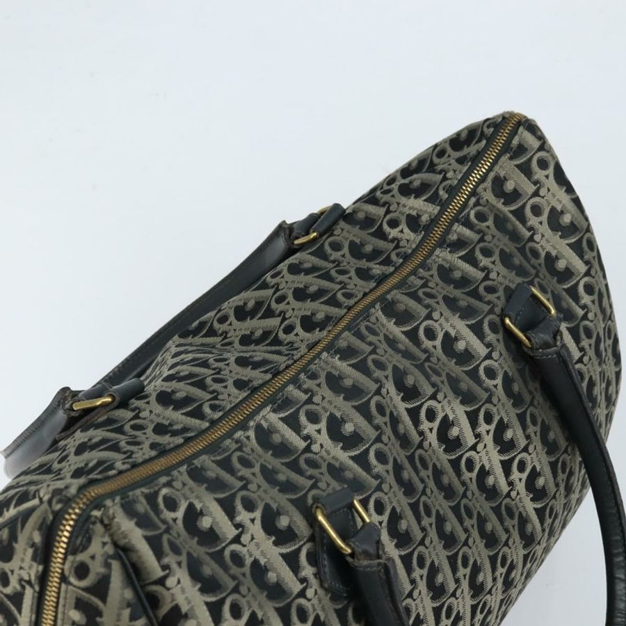 【日本直送】Christian Dior Trotter帆布波士頓包 尼龍 黑色 金色 正品 172840-5