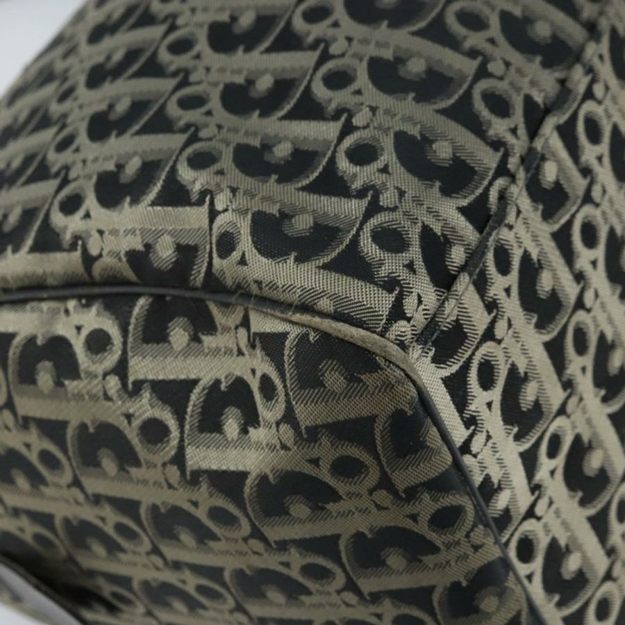 【日本直送】Christian Dior Trotter帆布波士頓包 尼龍 黑色 金色 正品 172840-8