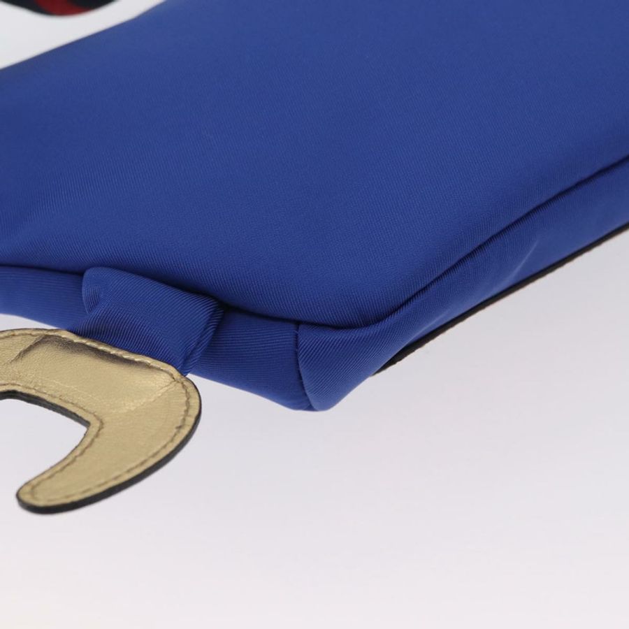 【日本直送】GUCCI 兒童腰包 尼龍 藍色 銀色 550771 正品 166242M-14