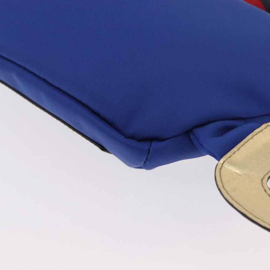 【日本直送】GUCCI 兒童腰包 尼龍 藍色 銀色 550771 正品 166242M-15