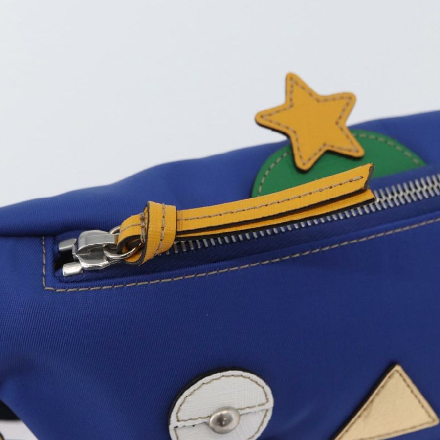 【日本直送】GUCCI 兒童腰包 尼龍 藍色 銀色 550771 正品 166242M-16