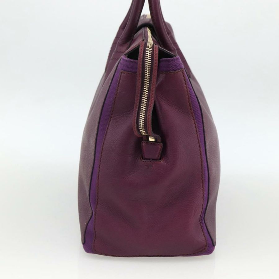 【日本直送】聖羅蘭 (SAINT LAURENT) 手提包 皮革 紫色 金色 274766 正品 BA11116V-2