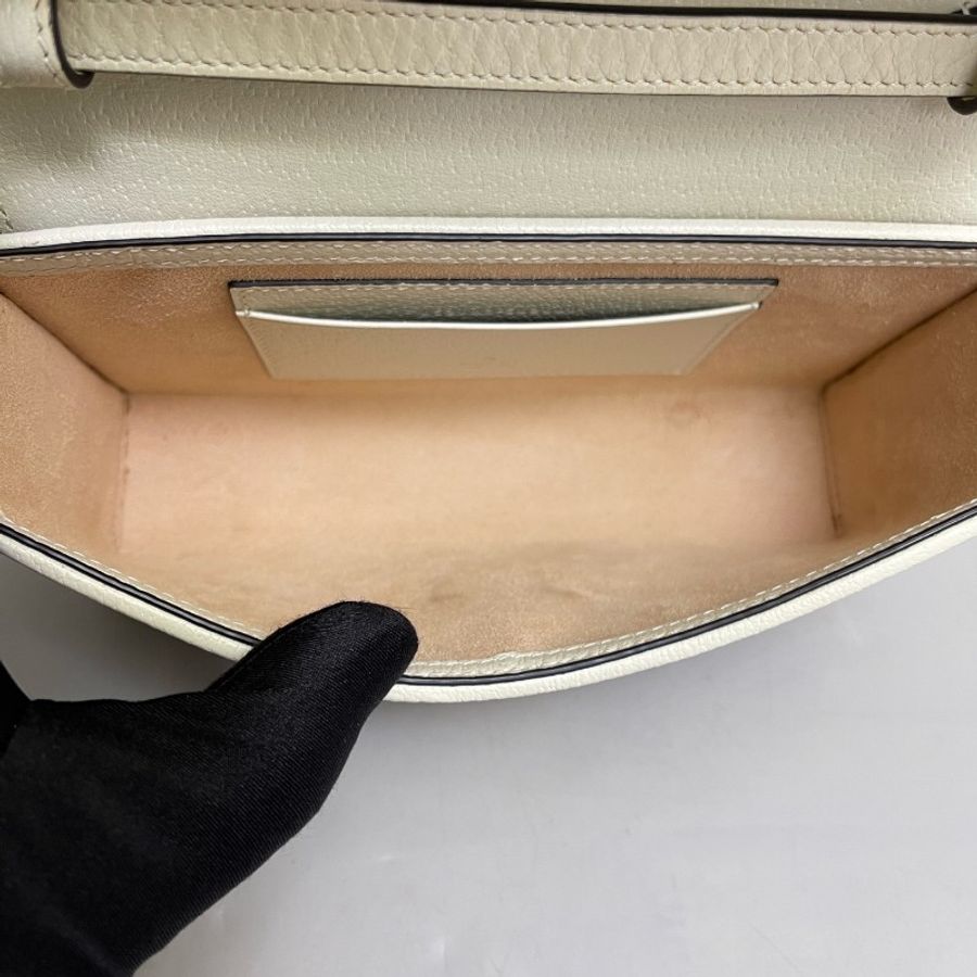 Gucci Padlock迷你老花草莓燙金月光寶盒-4