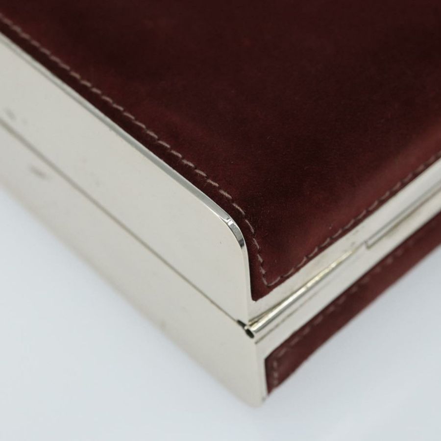 【日本直送】CELINE 馬銜扣鏈單肩包 麂皮 波爾多金 正品 ARZ301V-14