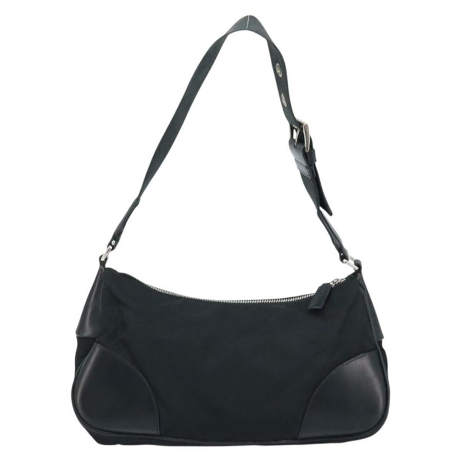 【日本直送】PRADA 單肩包 尼龍 黑色 銀色 正品 ARZ672A-1