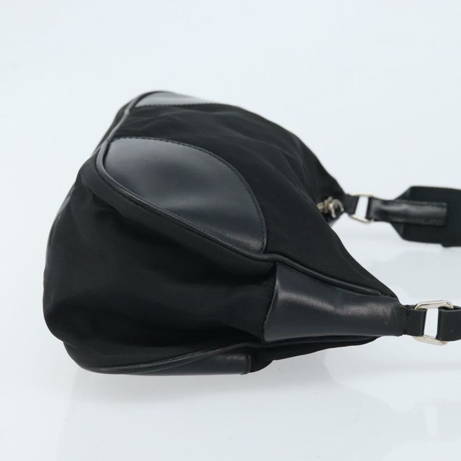 【日本直送】PRADA 單肩包 尼龍 黑色 銀色 正品 ARZ672A-2