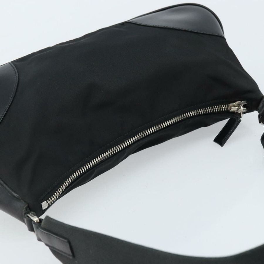 【日本直送】PRADA 單肩包 尼龍 黑色 銀色 正品 ARZ672A-5