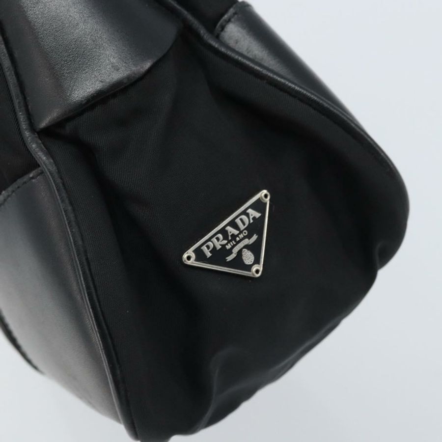 【日本直送】PRADA 單肩包 尼龍 黑色 銀色 正品 ARZ672A-16