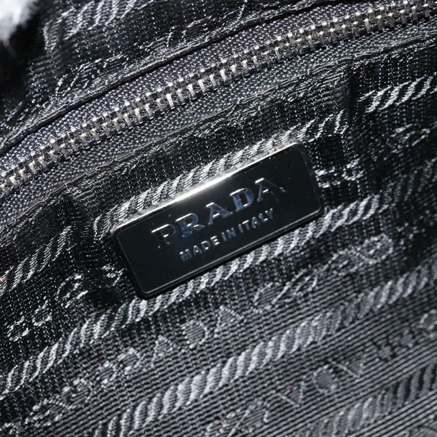 【日本直送】PRADA 單肩包 尼龍 黑色 銀色 正品 ARZ672A-17