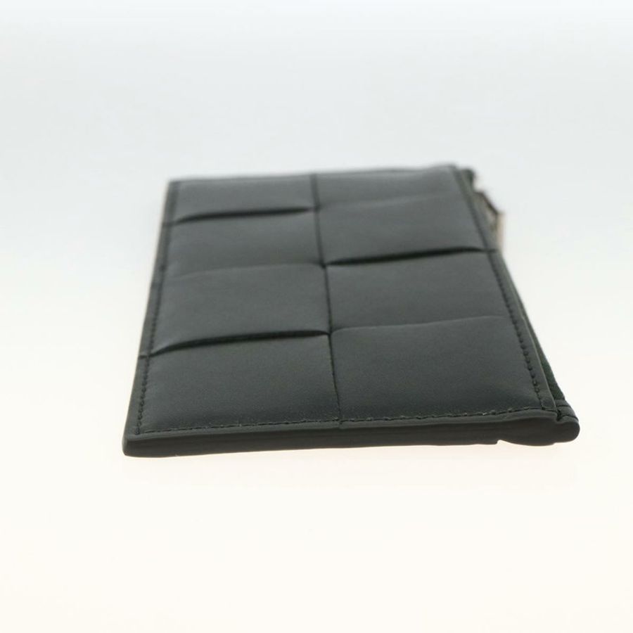 【日本直送】BOTTEGA VENETA MAXI INTRECCIATO 零皮夾 皮革 黑色 銀色 正品 BA11372V-3