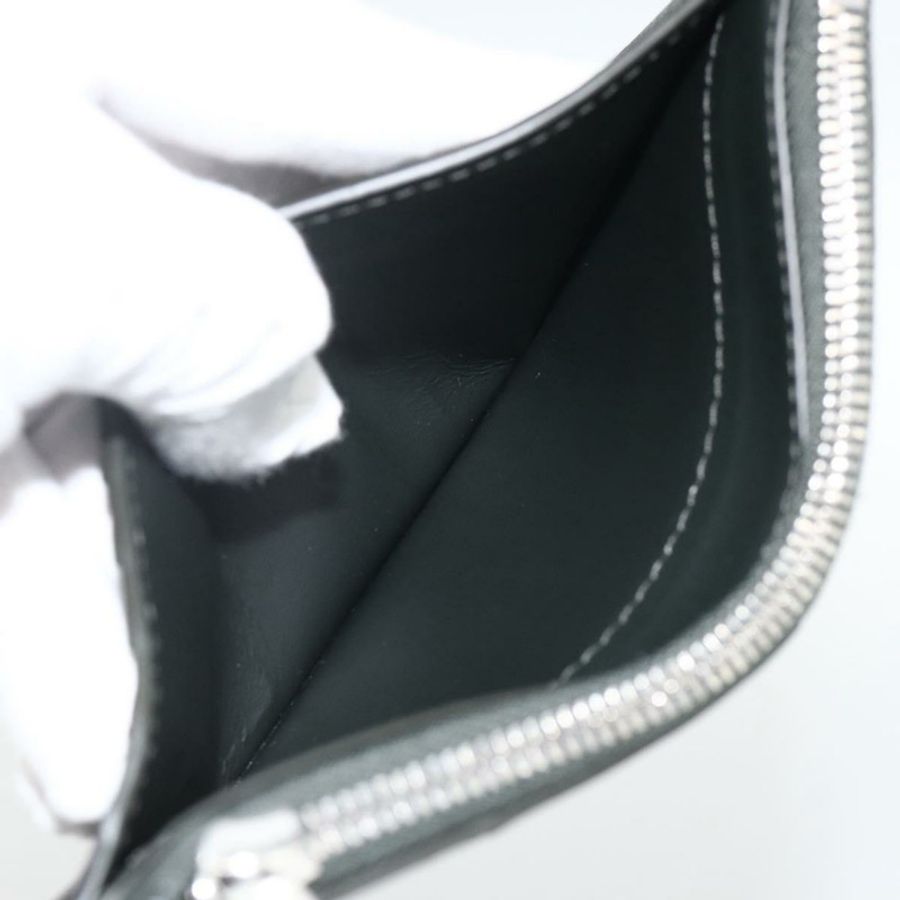 【日本直送】BOTTEGA VENETA MAXI INTRECCIATO 零皮夾 皮革 黑色 銀色 正品 BA11372V-17