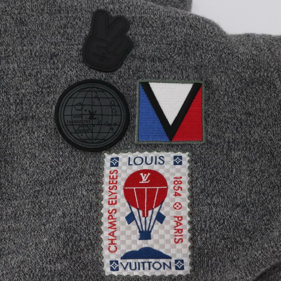【日本直送】路易威登 LV 杯形連帽衫 羊毛灰色 LV 正品 AMZ553M-8