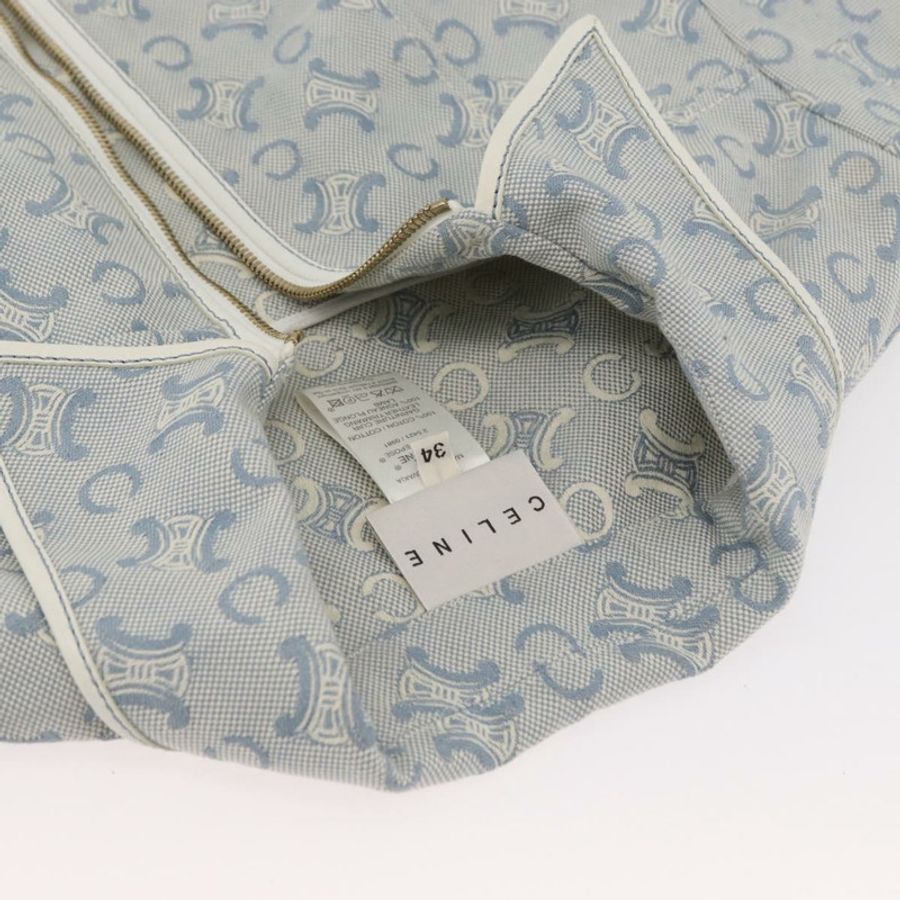 【日本直送】CELINE C Macadam 帆布外套 淺藍色 正品 AMZ552M-4