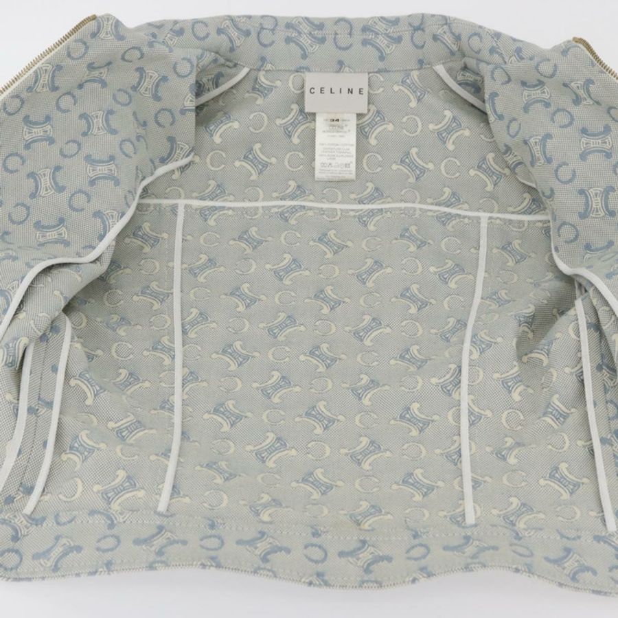 【日本直送】CELINE C Macadam 帆布外套 淺藍色 正品 AMZ552M-13