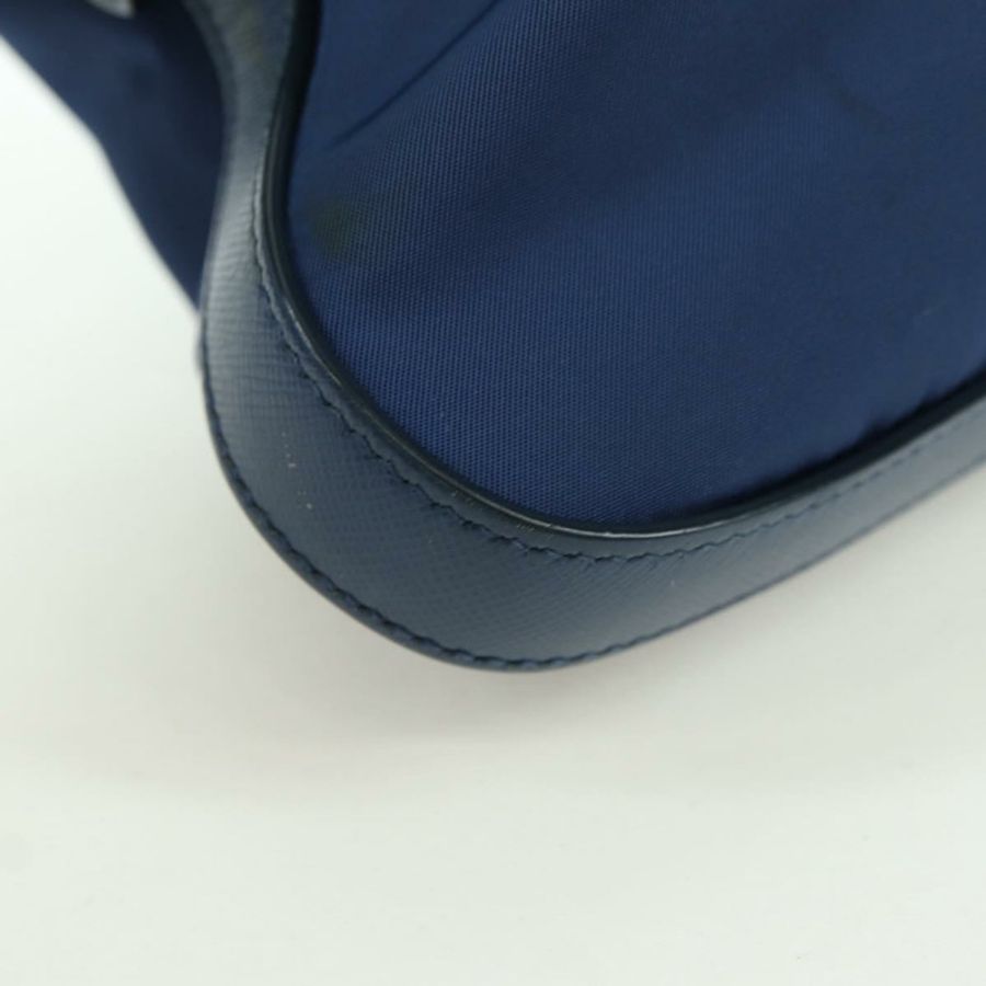 【日本直送】PRADA 尼龍皮革肩包 藍色金色 正品 ARZ849A-15