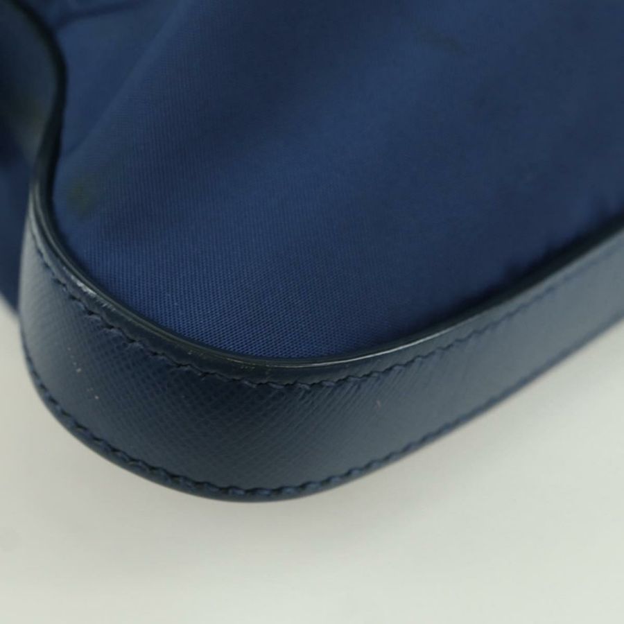 【日本直送】PRADA 尼龍皮革肩包 藍色金色 正品 ARZ849A-17