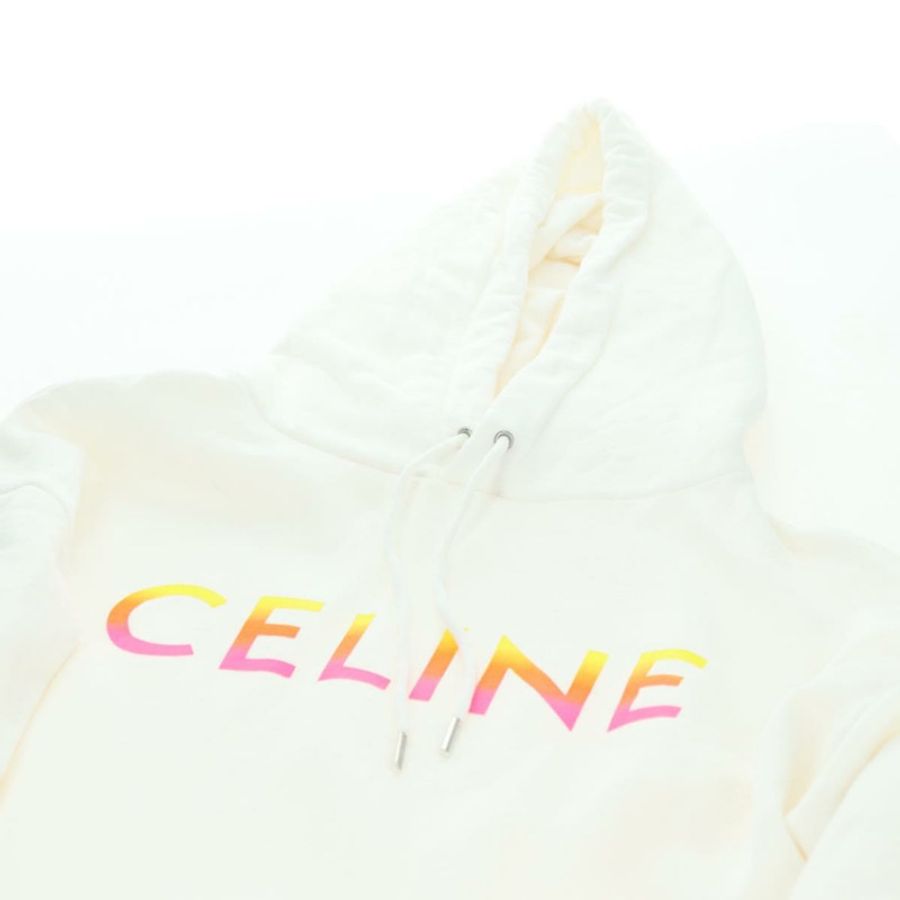 【日本直送】CELINE 連帽衫 純棉 M 白色 正品 174768A-4