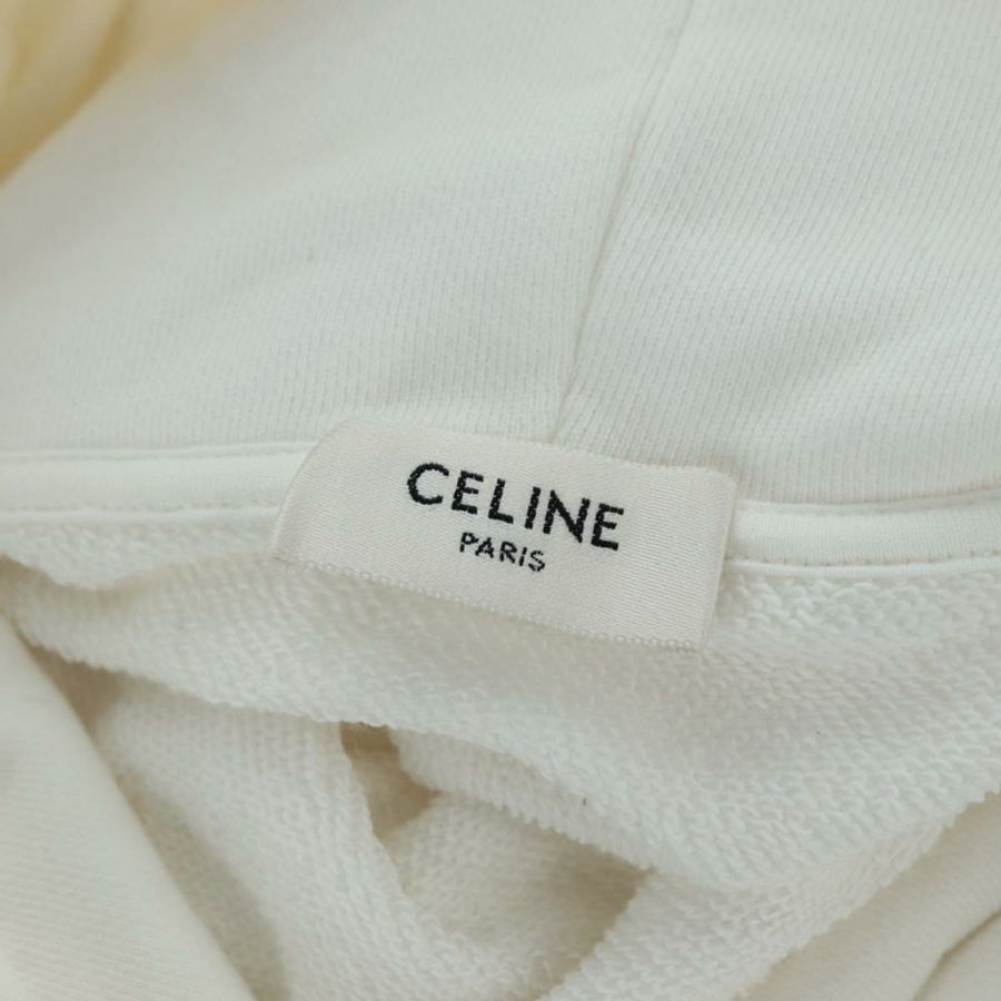 【日本直送】CELINE 連帽衫 純棉 M 白色 正品 174768A-10