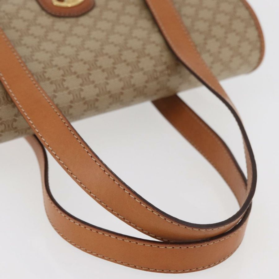 【日本直送】CELINE Macadam帆布手提包 PVC 米色 金色 正品 am11418A-6