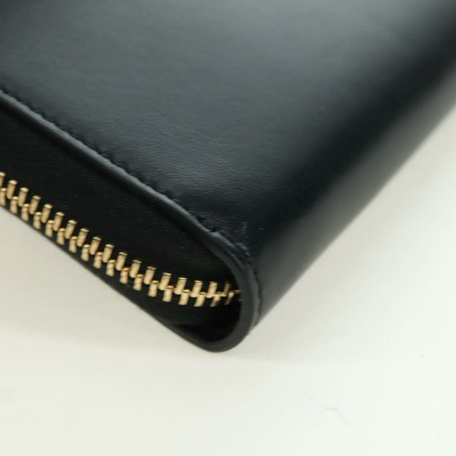 【日本直送】GUCCI L 型圓形長錢包,黑色金色皮革,貨號 573116,正品 am11415V-14