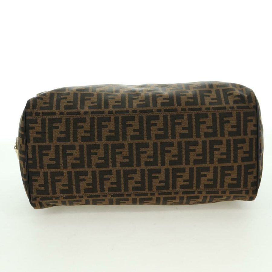 【日本直送】FENDI Zucca帆布迷你波士頓包 棕色/黑色 正品 am11498SAV-4