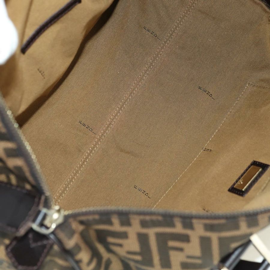 【日本直送】FENDI Zucca帆布迷你波士頓包 棕色/黑色 正品 am11498SAV-9