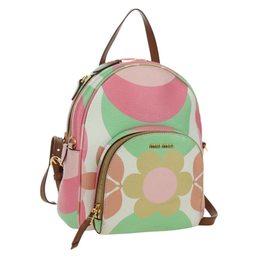 【日本直送】Miu Miu 雙肩包 皮革 多色 金色 正品 am11496V-0