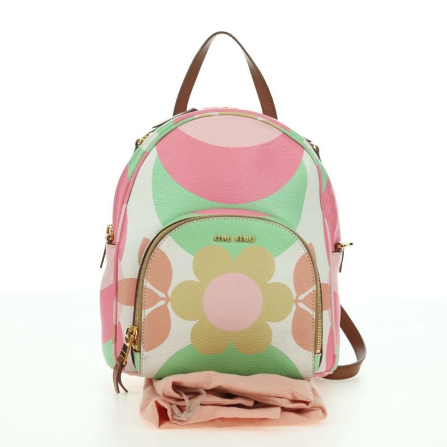 【日本直送】Miu Miu 雙肩包 皮革 多色 金色 正品 am11496V-11