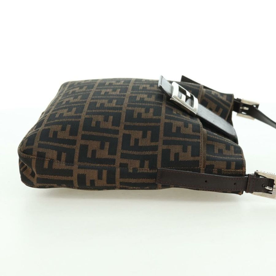 【日本直送】FENDI Zucca帆布Mamma Baguette單肩包 棕色/黑色 正品 177772SAV-3