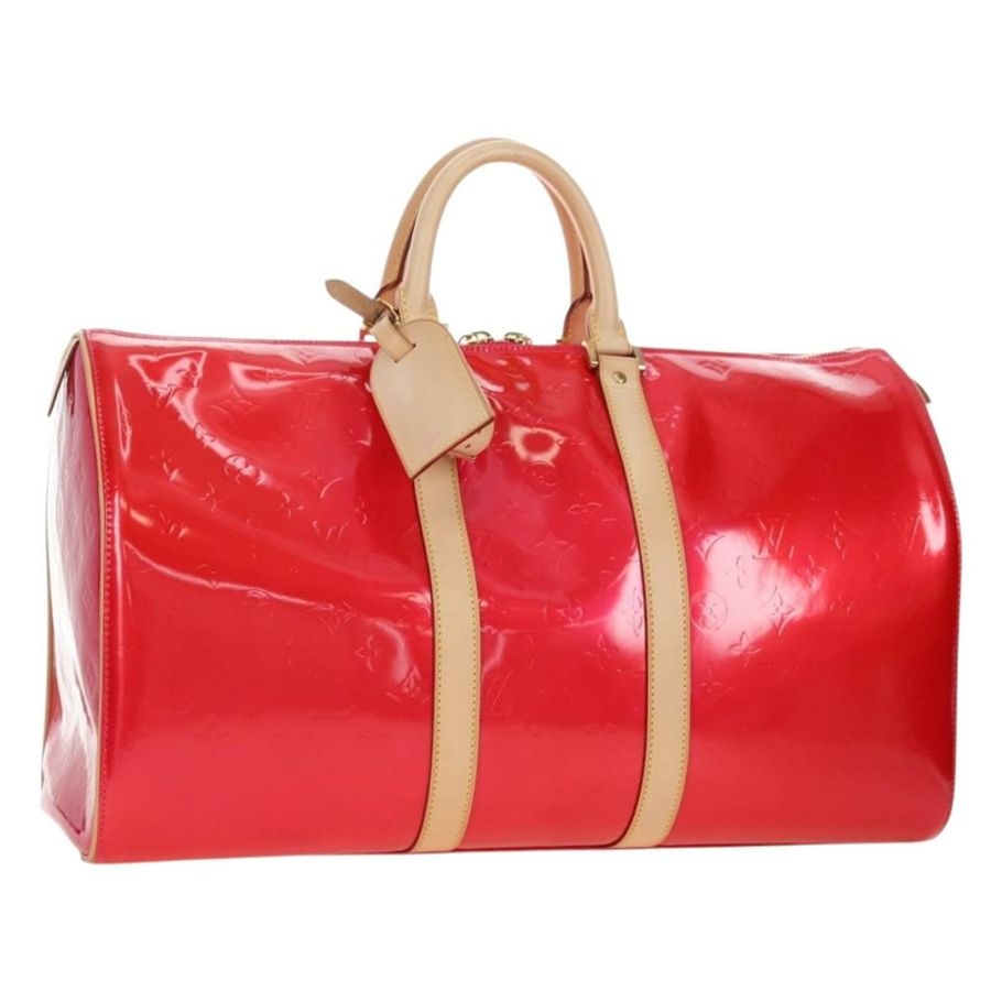 【日本直送】路易威登 Monogram Vernis Mercer 波士頓包 紫紅色 LV 正品 177997SAV-0