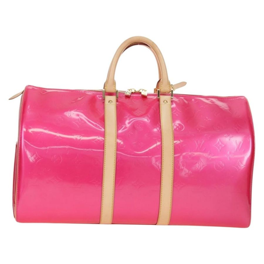 【日本直送】路易威登 Monogram Vernis Mercer 波士頓包 紫紅色 LV 正品 177997SAV-1