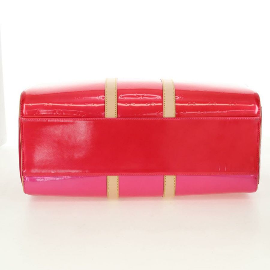 【日本直送】路易威登 Monogram Vernis Mercer 波士頓包 紫紅色 LV 正品 177997SAV-4