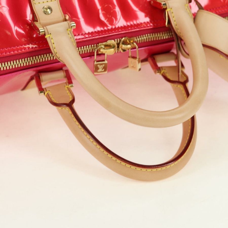 【日本直送】路易威登 Monogram Vernis Mercer 波士頓包 紫紅色 LV 正品 177997SAV-6