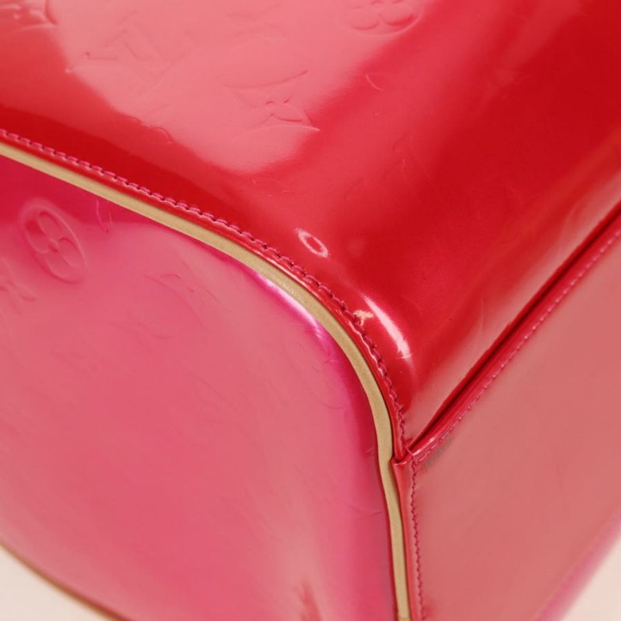 【日本直送】路易威登 Monogram Vernis Mercer 波士頓包 紫紅色 LV 正品 177997SAV-7
