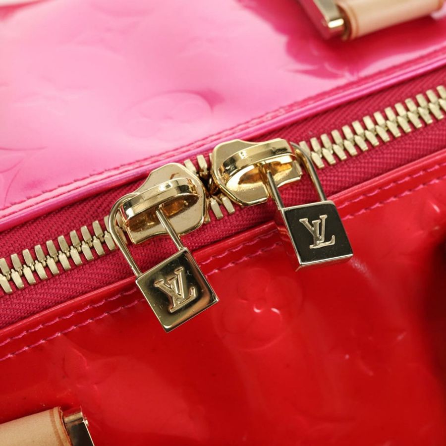 【日本直送】路易威登 Monogram Vernis Mercer 波士頓包 紫紅色 LV 正品 177997SAV-8