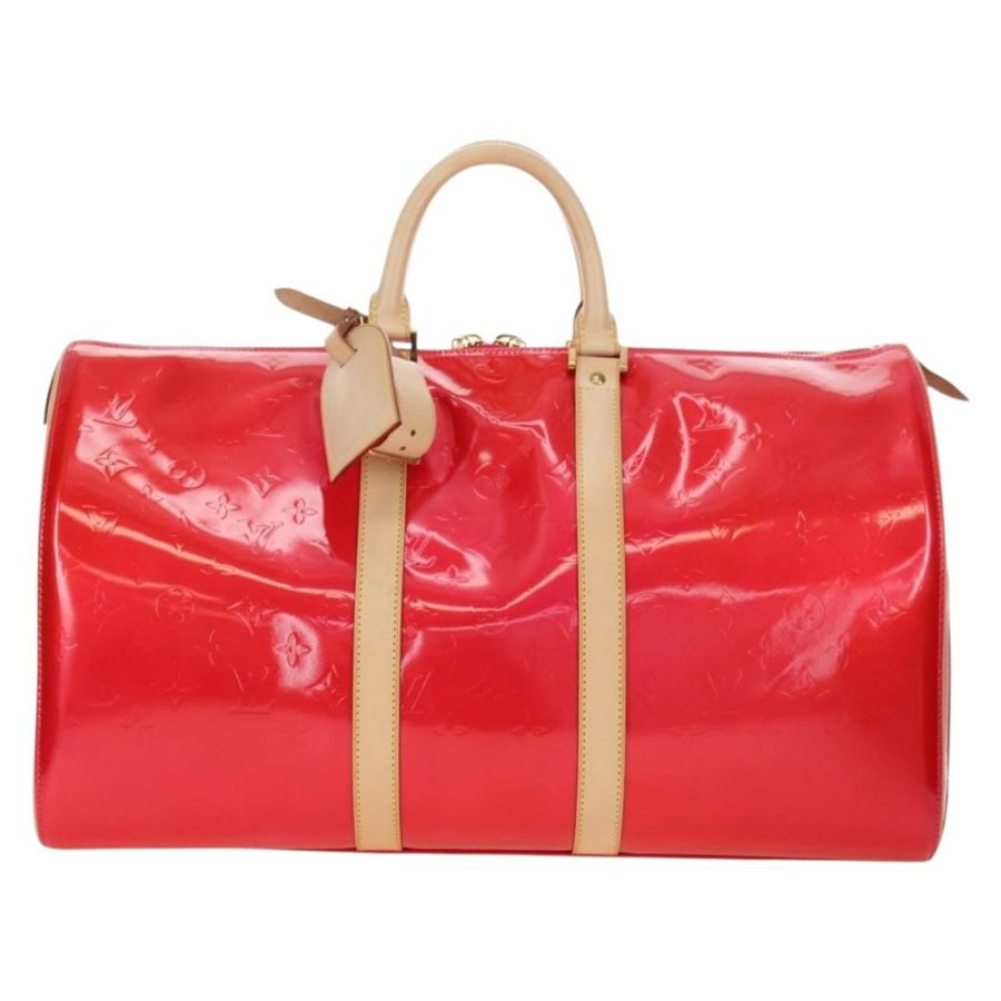 【日本直送】路易威登 Monogram Vernis Mercer 波士頓包 紫紅色 LV 正品 177997SAV-12