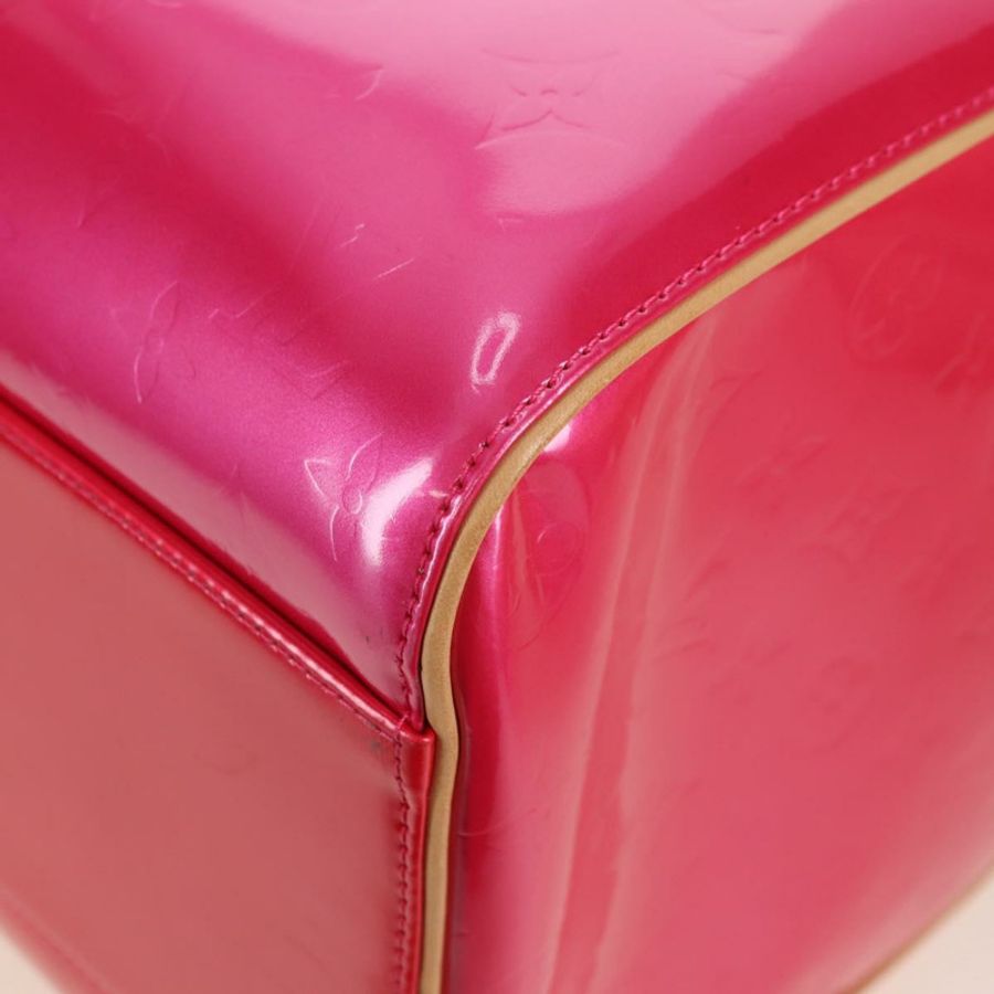 【日本直送】路易威登 Monogram Vernis Mercer 波士頓包 紫紅色 LV 正品 177997SAV-16